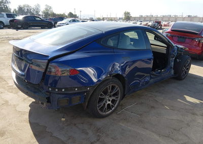 2021 Tesla Model S Long Range Dual Motor All-wheel Drive, пошкодження: Front & Rear, Iaai лот 45959326, фото 4 з 6