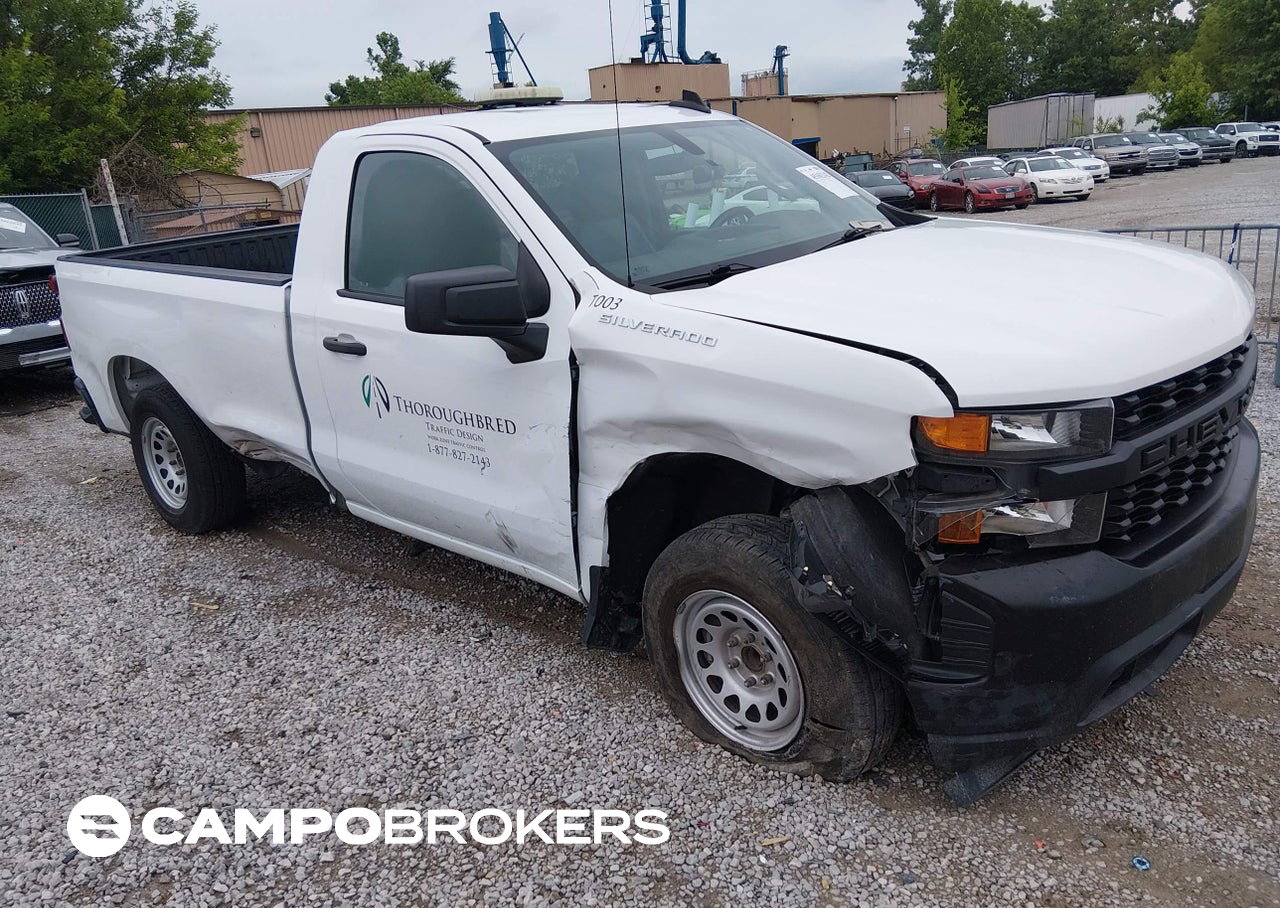 2020 Chevrolet Silverado 1500 2wd  Long Bed Wt, uszkodzenie: Przód, Iaai lot 45162142