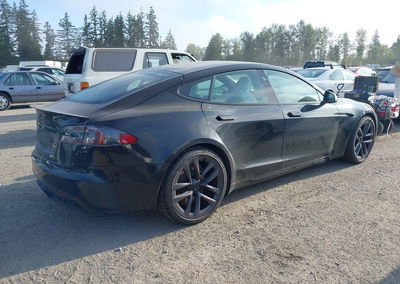 2021 Tesla Model S Long Range Dual Motor All-wheel Drive, пошкодження: Правий перед, Iaai лот 45902942, фото 4 з 6