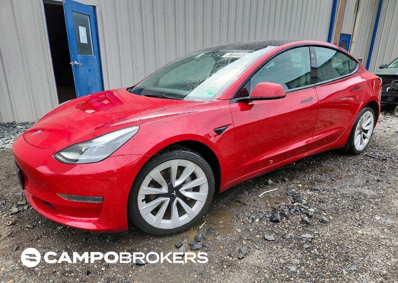 2023 Tesla Model 3, daño Lateral, Copart lote 67222606