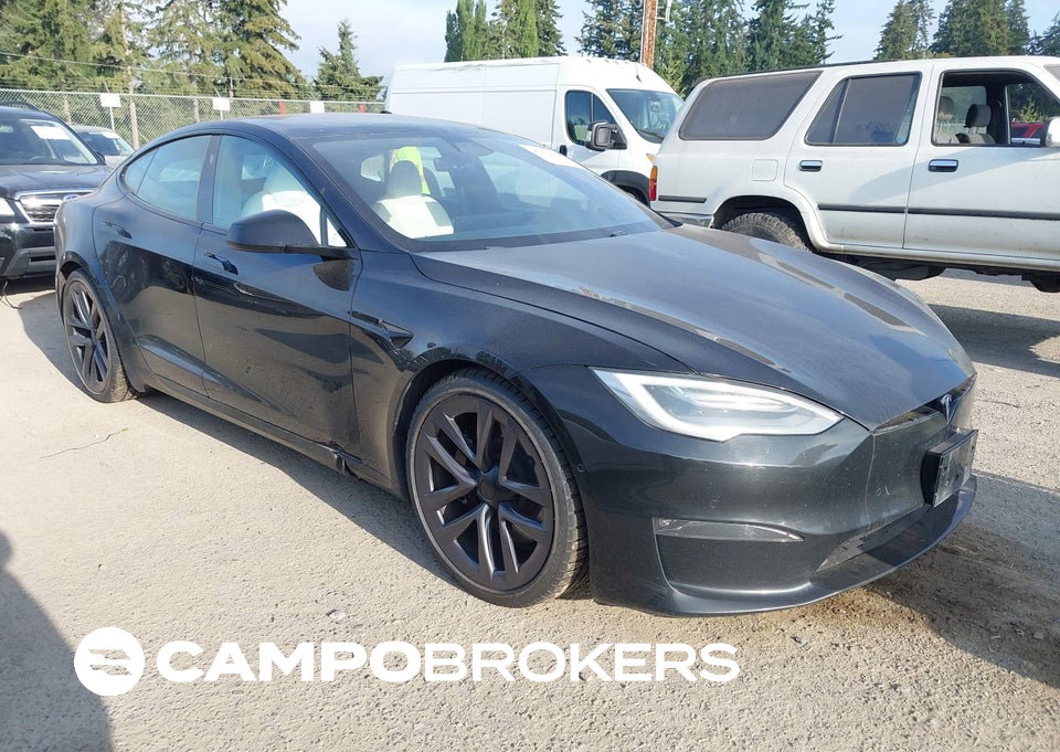 2021 Tesla Model S Long Range Dual Motor All-wheel Drive, пошкодження: Правий перед, Iaai лот 45902942