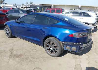 2021 Tesla Model S Long Range Dual Motor All-wheel Drive, пошкодження: Front & Rear, Iaai лот 45959326, фото 3 з 6