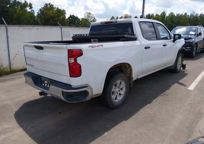 2024 Chevrolet Silverado 1500 4wd  Short Bed Wt, daño Frontal derecho, Iaai lote 45842207, foto 4 de 6