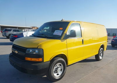 2021 Chevrolet Express Cargo Rwd 2500 Regular Wheelbase Wt, daño Trasero, Iaai lote 45885509, foto 2 de 6