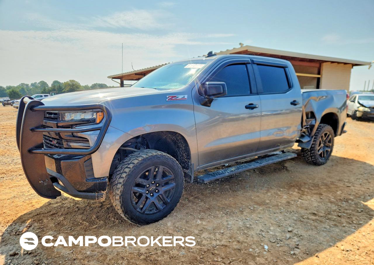 2021 Chevrolet Silverado K1500 Lt Trail Boss, daño Lateral, Copart lote 64278936