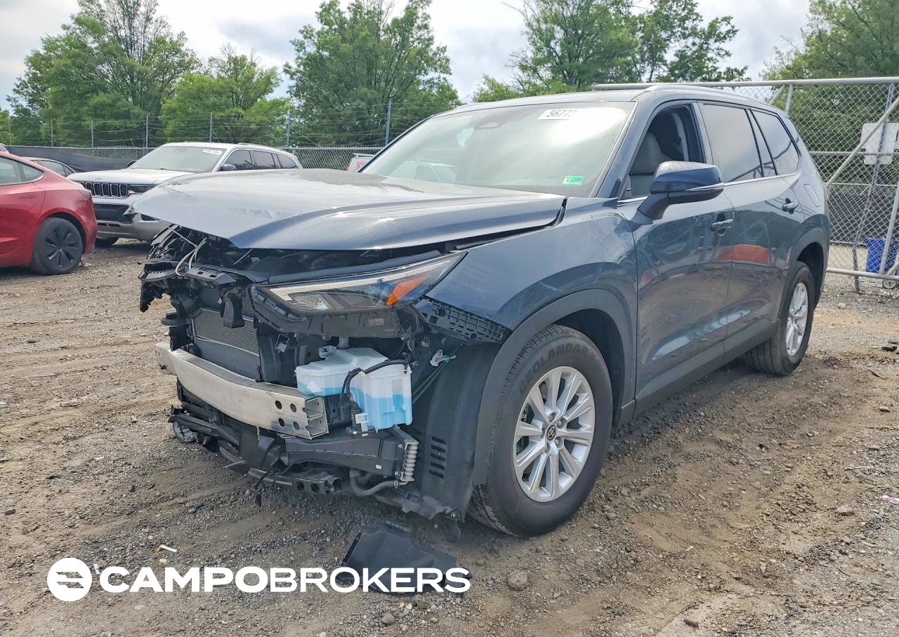 2025 Toyota Grand Highlander Hybrid Xle, Front End damage, Copart lot 56773146