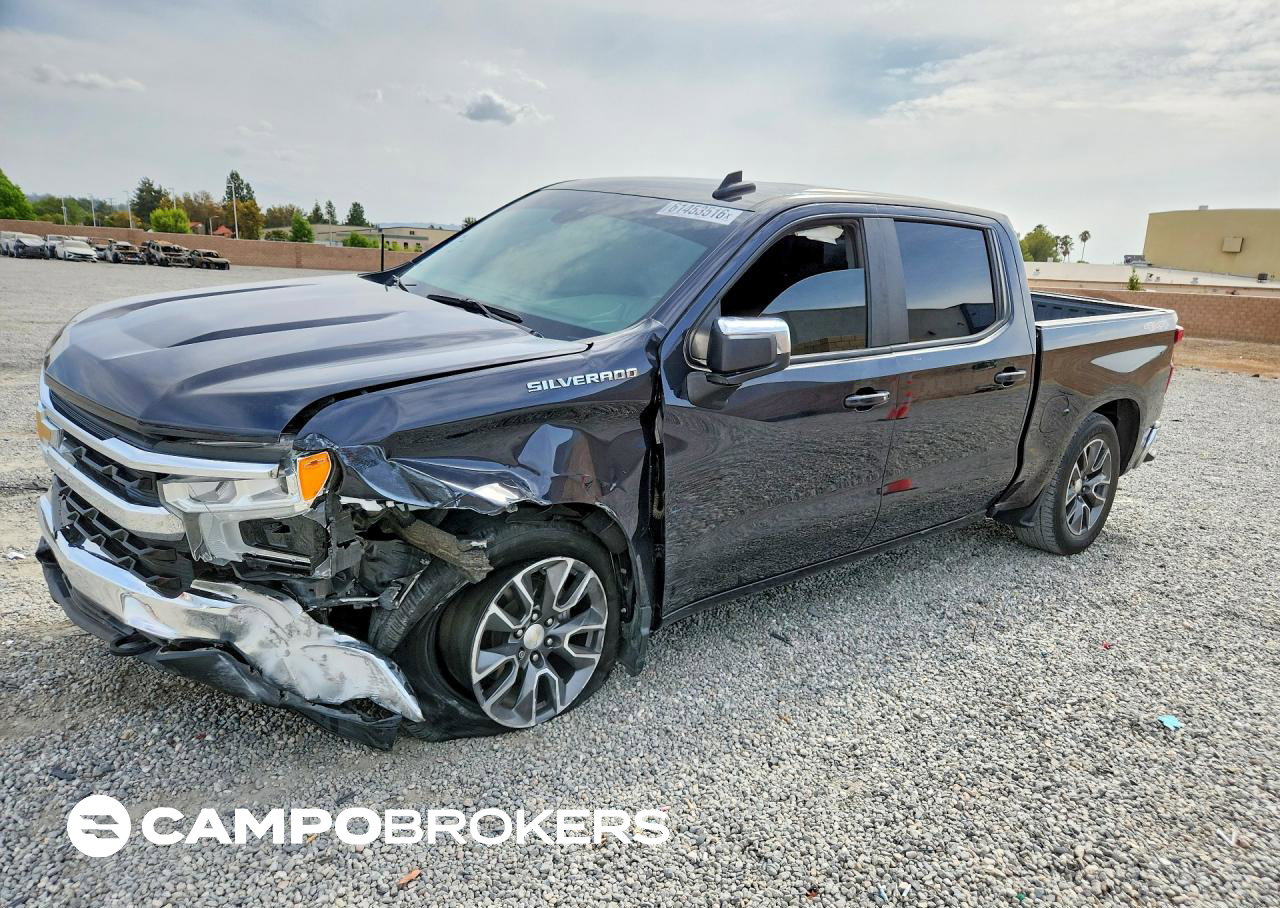 2022 Chevrolet Silverado K1500 Lt, пошкодження: Передня частина, Copart лот 61453516