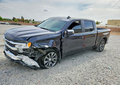 2022 Chevrolet Silverado K1500 Lt, daño Frontal, Copart lote 61453516