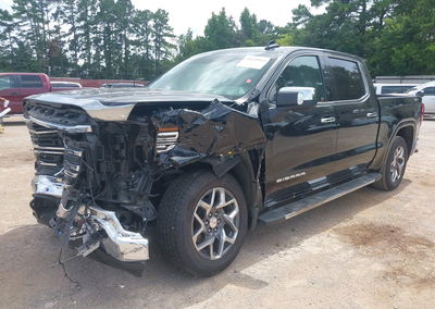 2023 Gmc Sierra 1500 4wd  Short Box Slt, Front End damage, Iaai lot 45659943, photo 2 of 18