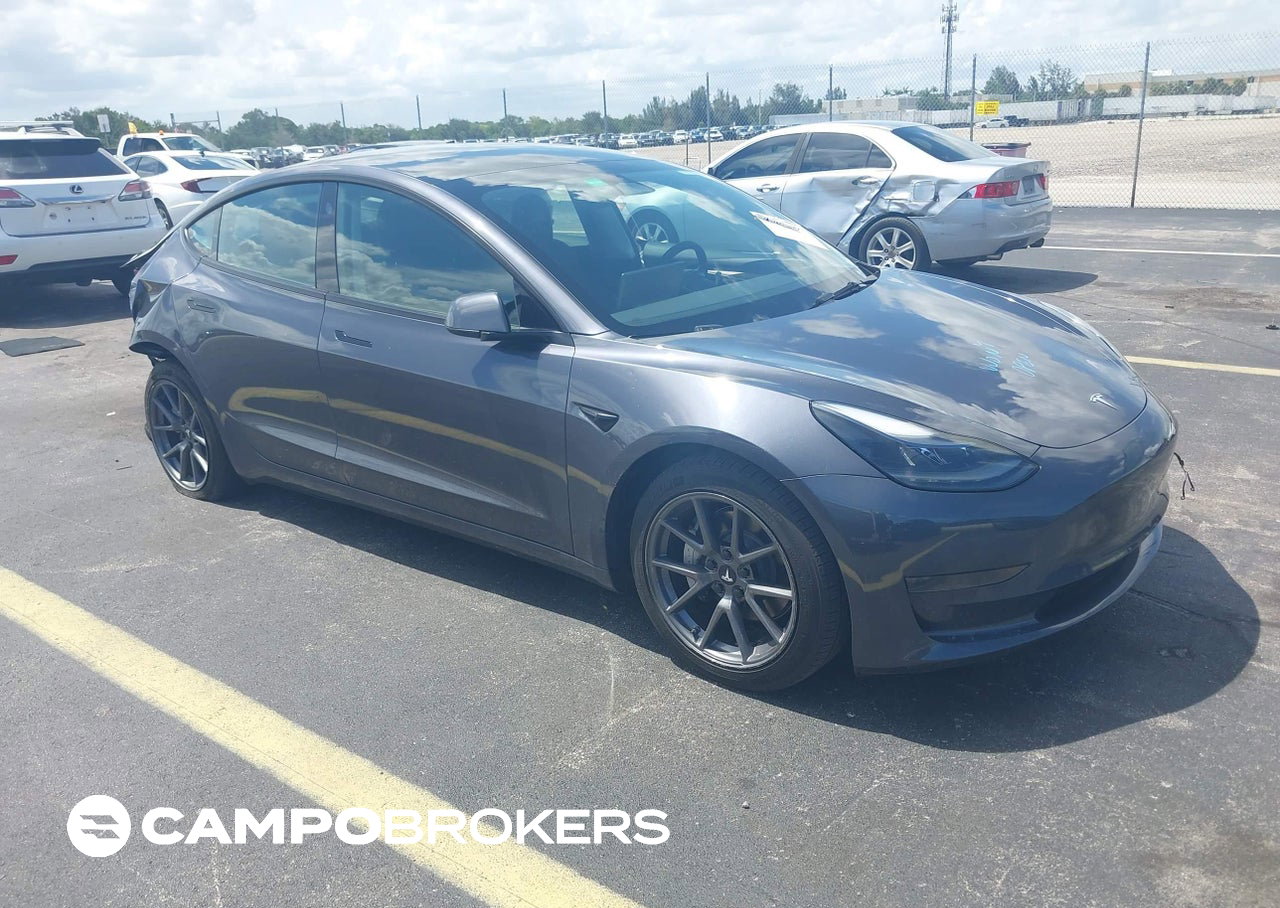 2023 Tesla Model 3 Rear-wheel Drive, daño Trasero derecho, Iaai lote 45832996