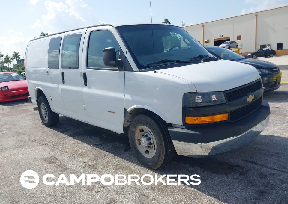 2021 Chevrolet Express Cargo Rwd 2500 Regular Wheelbase Wt, Right Side damage, Iaai lot 46028210