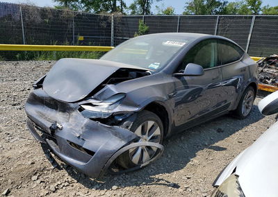 2023 Tesla Model Y, Front End damage, Copart lot 61451356