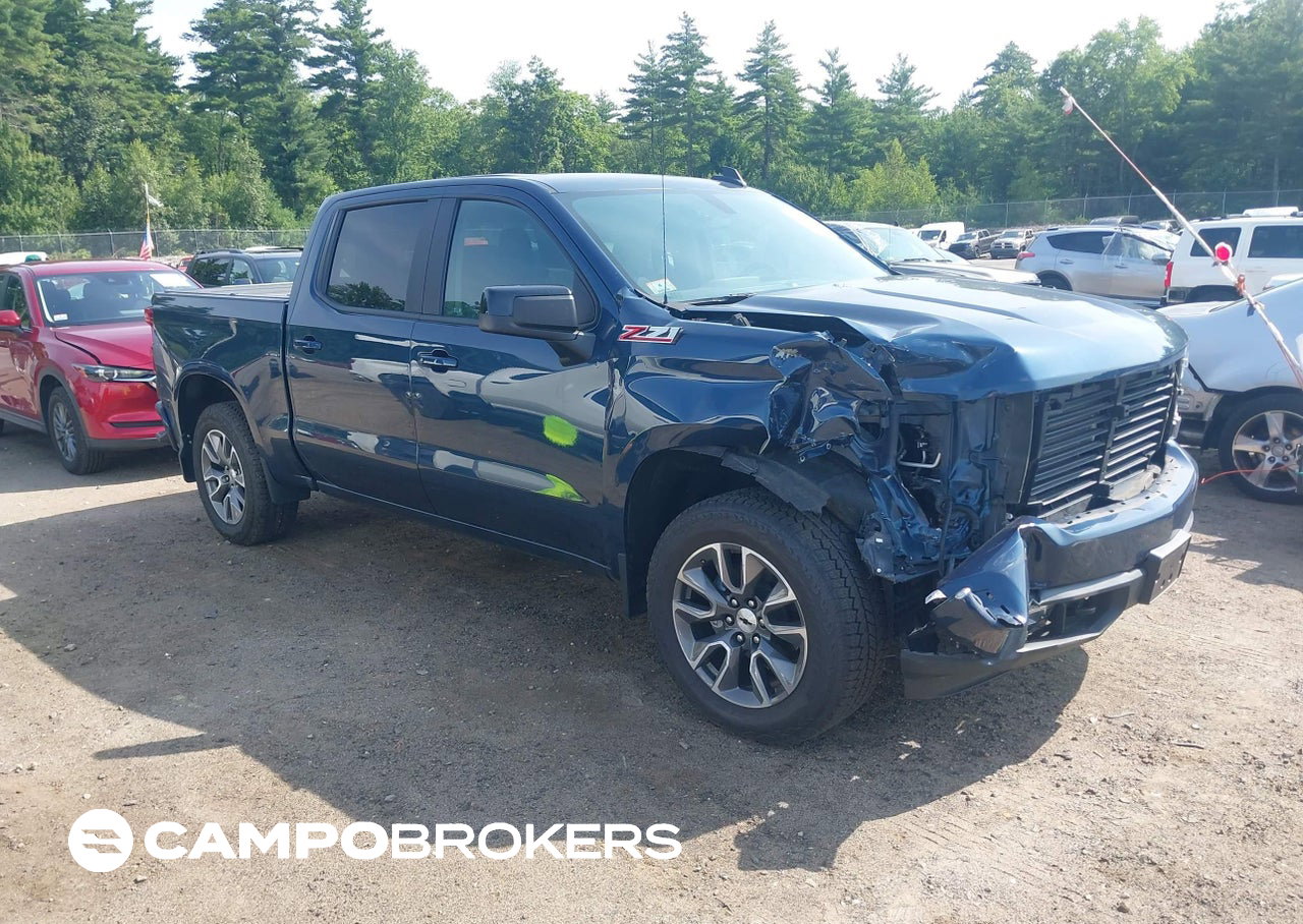 2022 Chevrolet Silverado 1500 Ltd 4wd  Short Bed Rst, Front End damage, Iaai lot 45630123