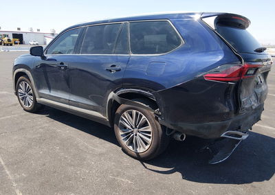 2026 Toyota Grand Highlander Hybrid Max Platinum, пошкодження: Лівий зад, Iaai лот 45666232, фото 3 з 6