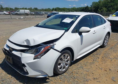 2021 Toyota Corolla Le, uszkodzenie: Lewy przód, Iaai lot 45822410, zdjęcie 2 z 6