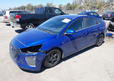 2019 Hyundai Ioniq Hybrid Blue, daño Frontal, Iaai lote 45758630, foto 2 de 6