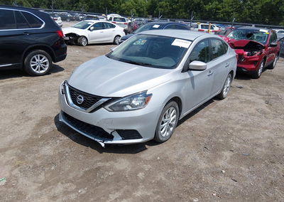 2019 Nissan Sentra Sv, daño Frontal derecho, Iaai lote 45656489, foto 2 de 6