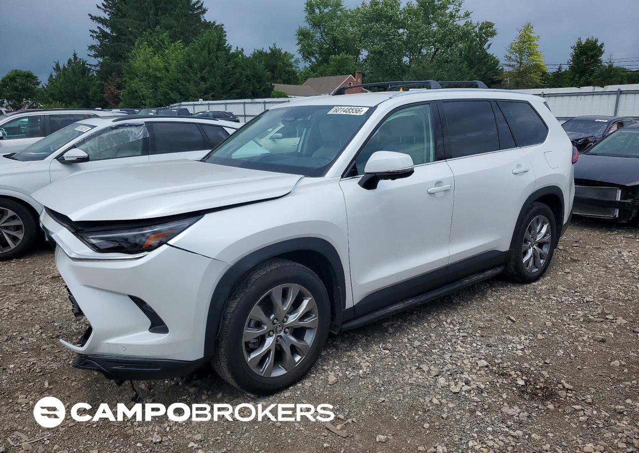 2024 Toyota Grand Highlander Limited, пошкодження: Передня частина, Copart лот 60148556