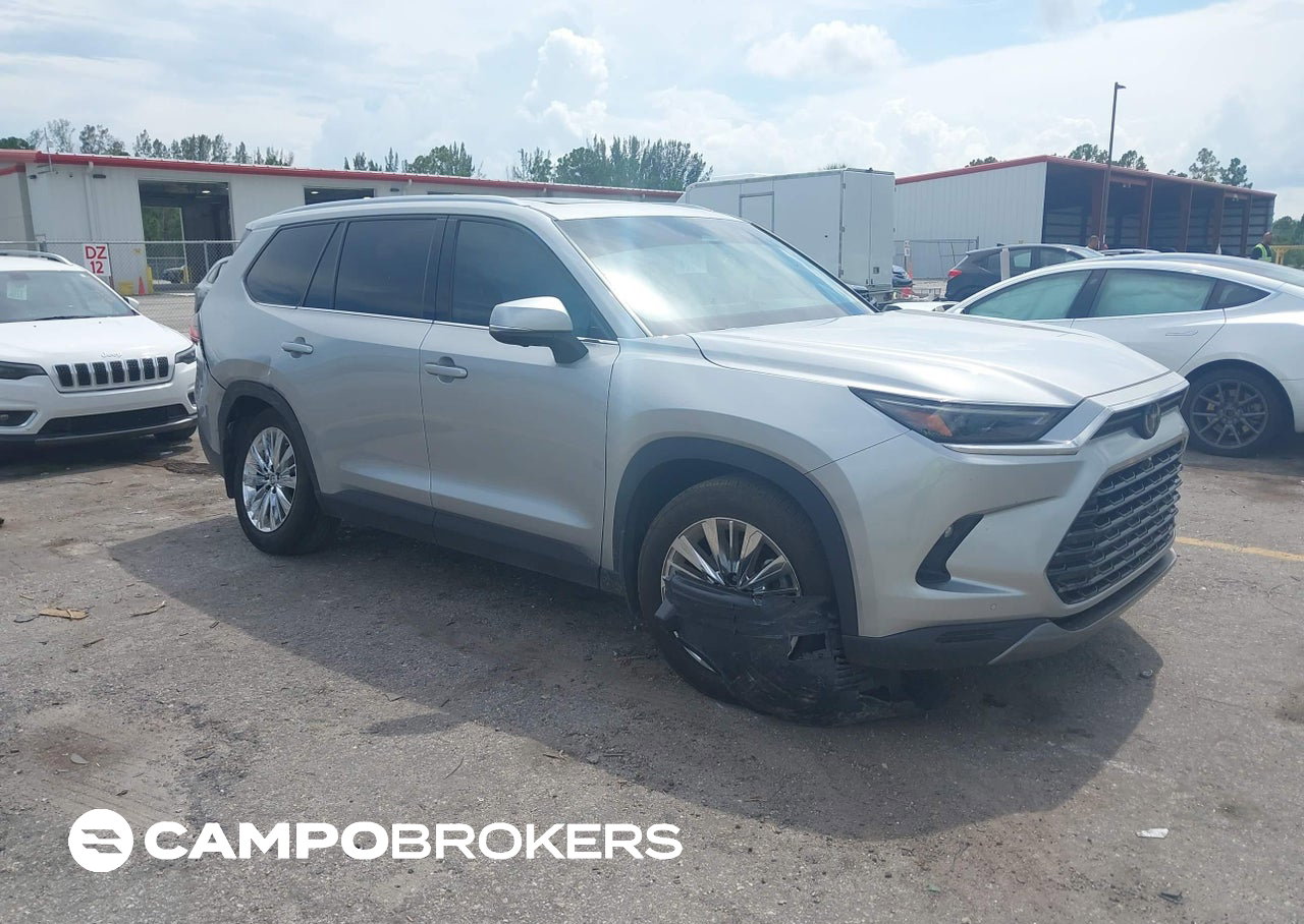 2024 Toyota Grand Highlander Platinum, daño Trasero derecho, Iaai lote 45748837