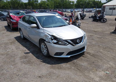 2019 Nissan Sentra Sv, daño Frontal derecho, Iaai lote 45656489