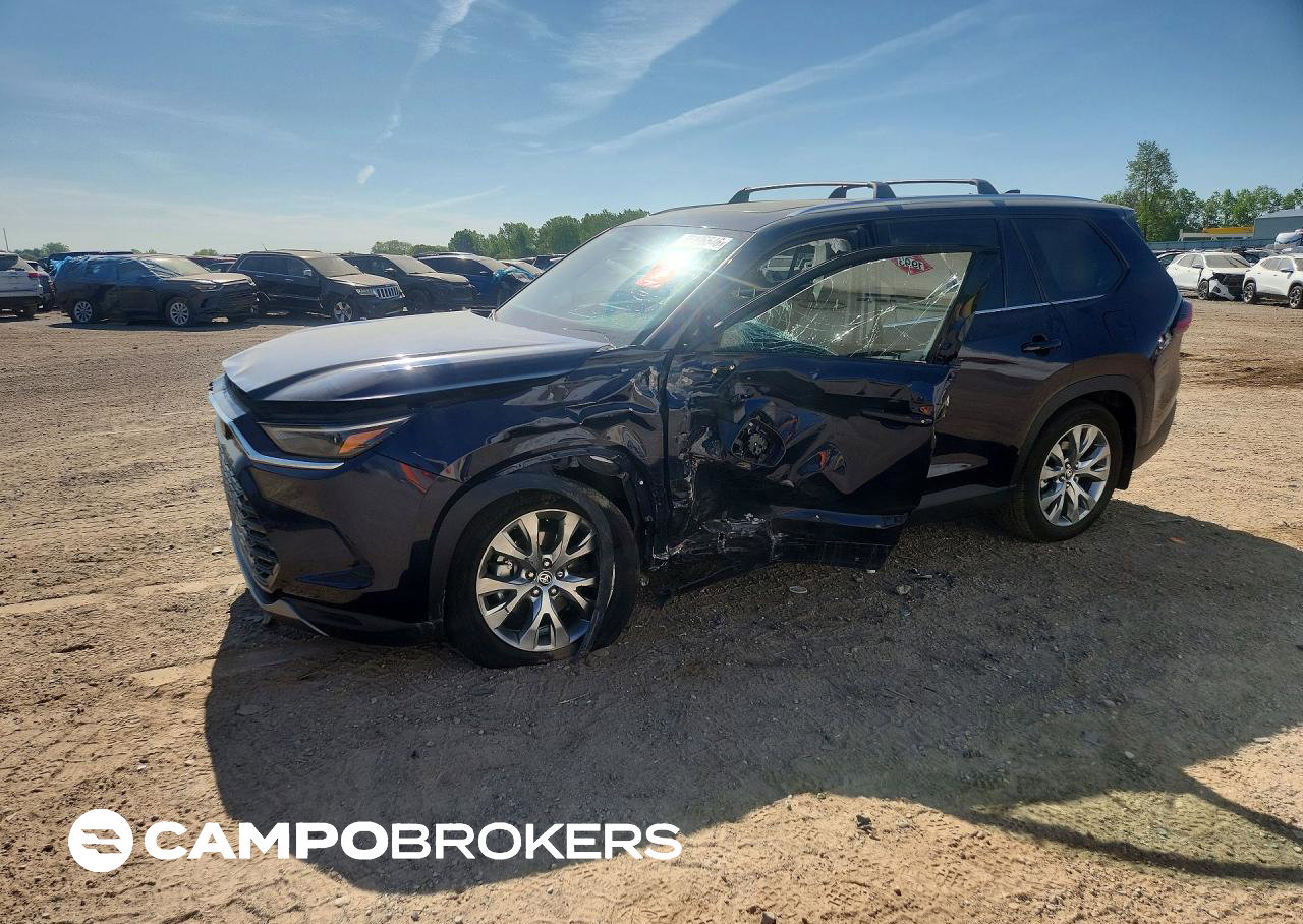 2025 Toyota Grand Highlander Hybrid Limited, Side damage, Copart lot 55196546