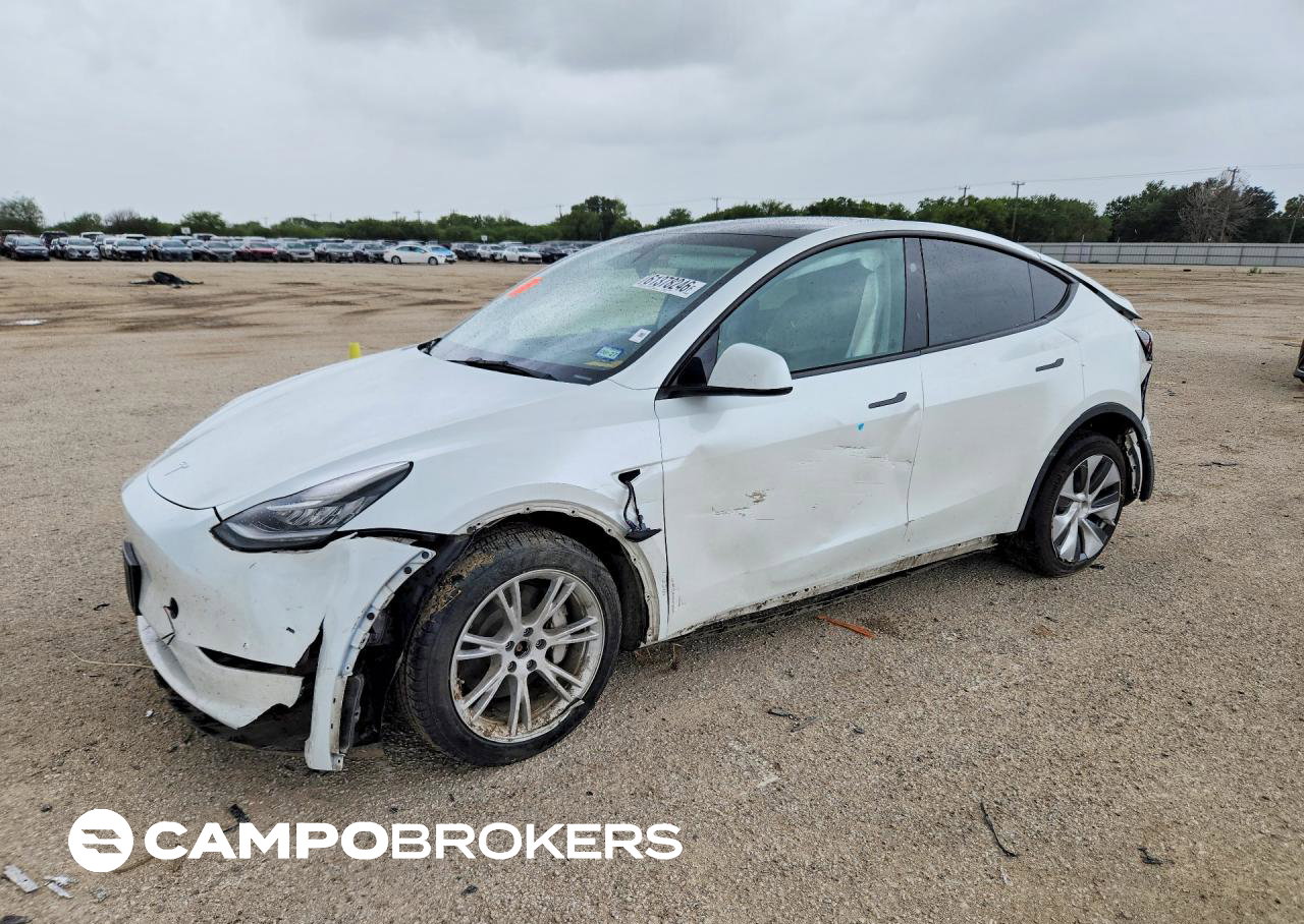 2023 Tesla Model Y, Rear End damage, Copart lot 61378246
