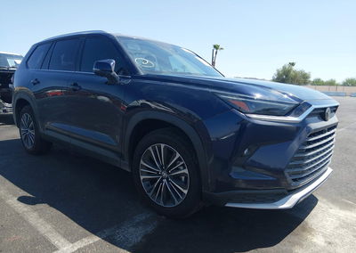 2026 Toyota Grand Highlander Hybrid Max Platinum, Left Rear damage, Iaai lot 45666232