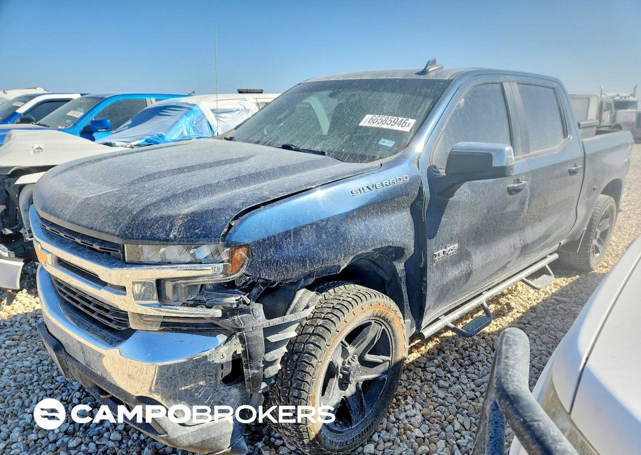 2020 Chevrolet Silverado C1500 Lt, daño Frontal, Copart lote 66585946