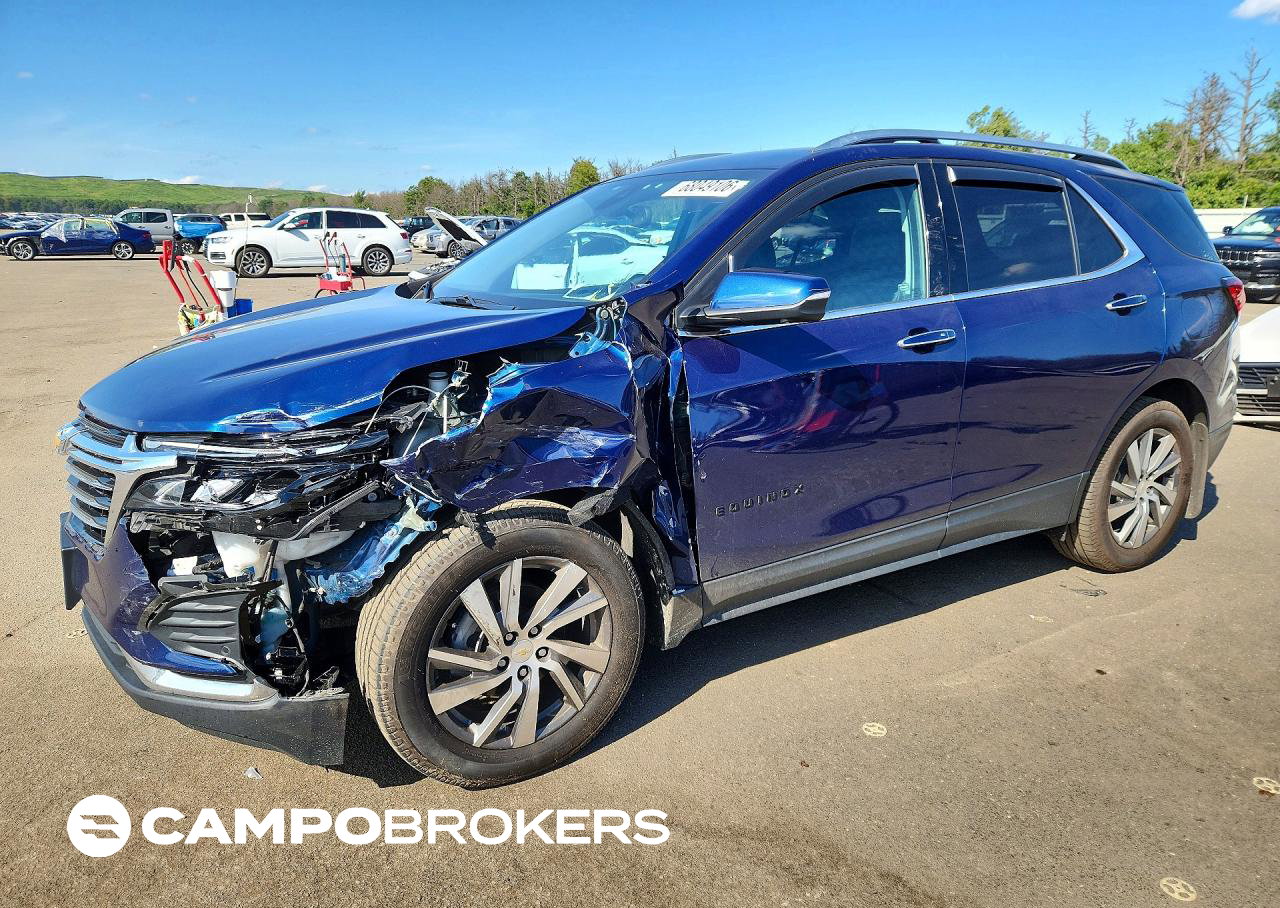 2022 Chevrolet Equinox Premier, daño Frontal, Copart lote 68049106