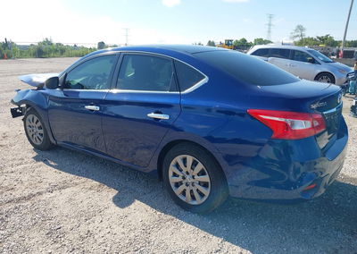 2019 Nissan Sentra S, Front End damage, Iaai lot 45785132, photo 3 of 6