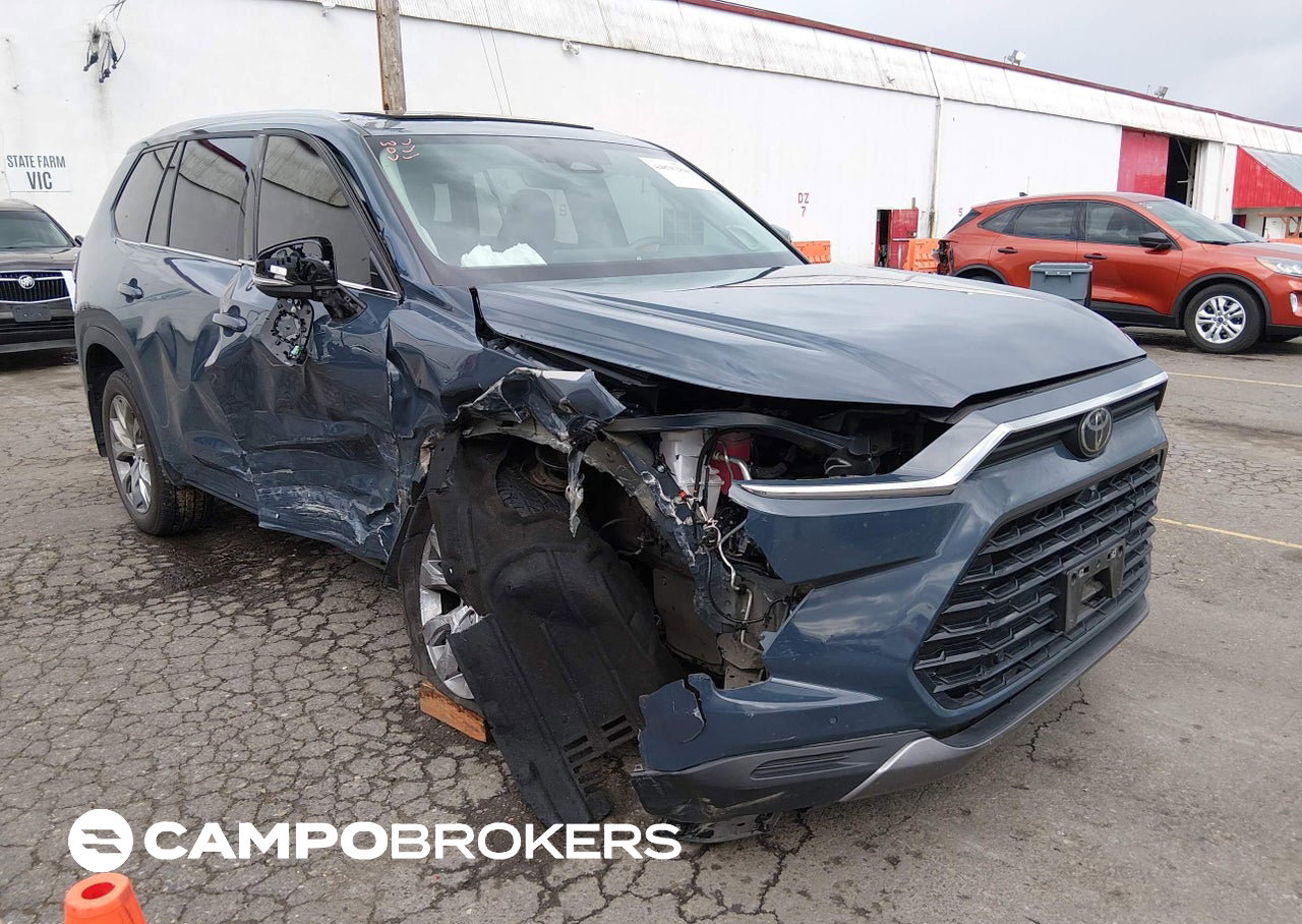 2024 Toyota Grand Highlander Limited, daño Lateral derecho, Iaai lote 44836284