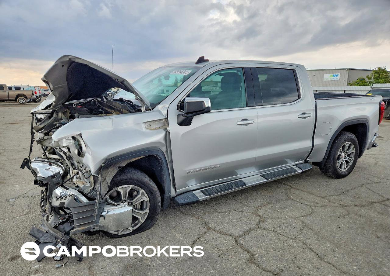 2021 Gmc Sierra K1500 Sle, Front End damage, Copart lot 52514346