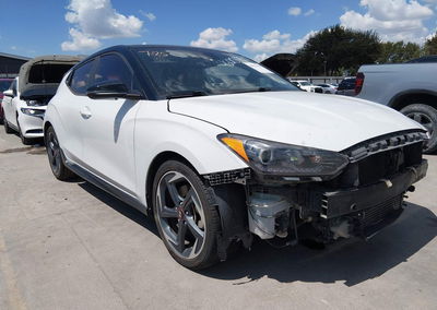 2019 Hyundai Veloster Turbo Ultimate, daño Lateral izquierdo, Iaai lote 46012883
