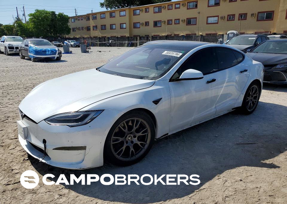 2021 Tesla Model S, пошкодження: Затоплення, Copart лот 56938786