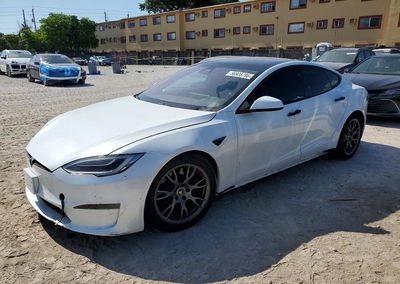 2021 Tesla Model S, пошкодження: Затоплення, Copart лот 56938786
