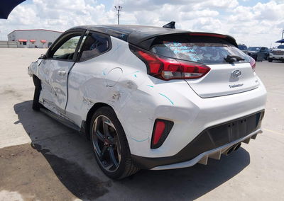 2019 Hyundai Veloster Turbo Ultimate, daño Lateral izquierdo, Iaai lote 46012883, foto 3 de 6