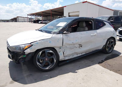 2019 Hyundai Veloster Turbo Ultimate, daño Lateral izquierdo, Iaai lote 46012883, foto 6 de 6