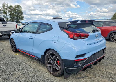 2020 Hyundai Veloster N Base, daño Frontal, Copart lote 66970966, foto 2 de 6