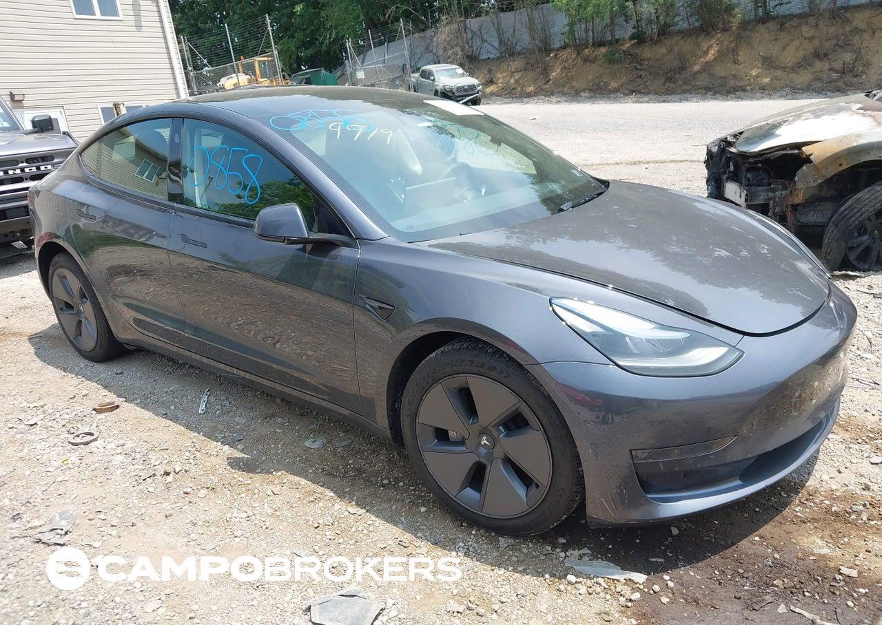 2023 Tesla Model 3 Rear-wheel Drive, Left Front damage, Iaai lot 45640858