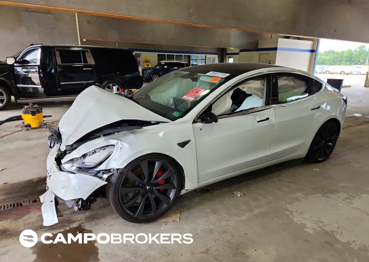 2020 Tesla Model 3, uszkodzenie: Przód, Copart lot 65447216