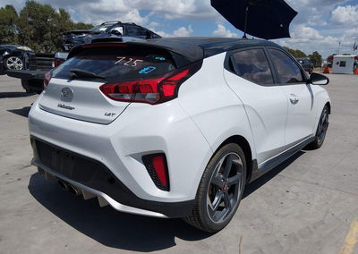 2019 Hyundai Veloster Turbo Ultimate, daño Lateral izquierdo, Iaai lote 46012883, foto 4 de 6