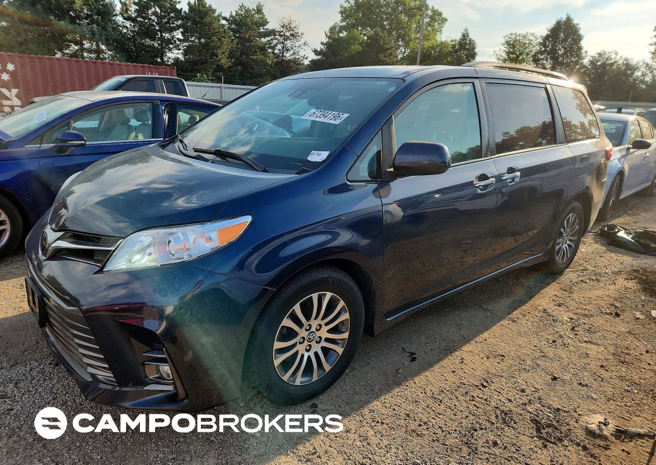 2019 Toyota Sienna Xle 8-passenger, daño Desgaste normal, Copart lote 67394196