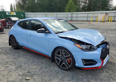 2020 Hyundai Veloster N Base, daño Frontal, Copart lote 66970966, foto 4 de 6