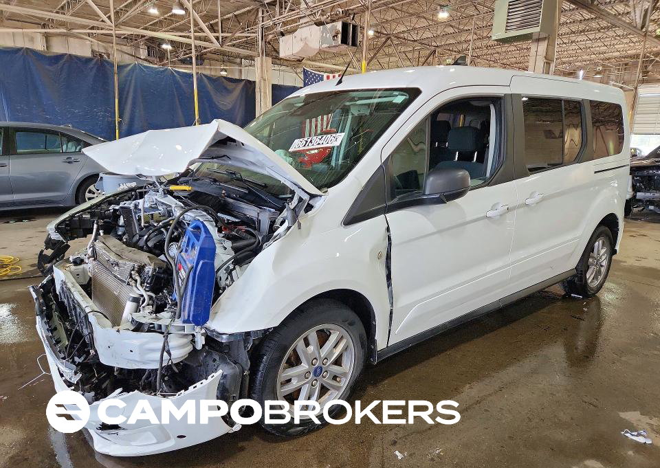 2022 Ford Transit Connect Xlt, daño Frontal, Copart lote 66136406