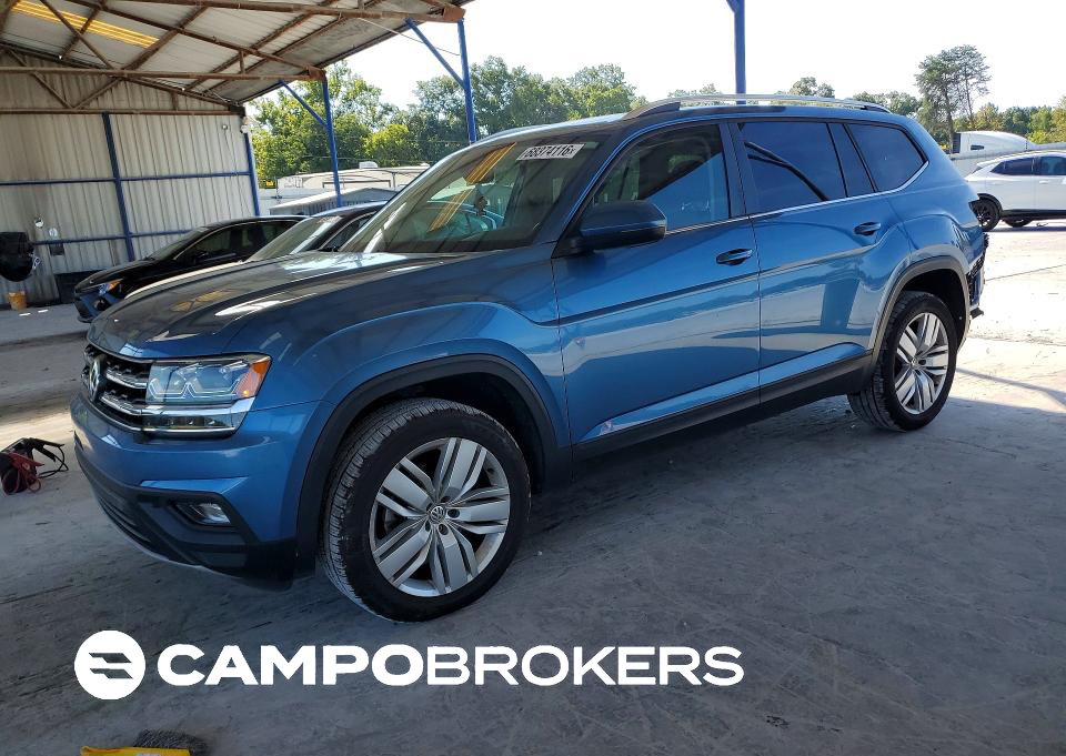 2019 Volkswagen Atlas Se, daño Trasero, Copart lote 68374116