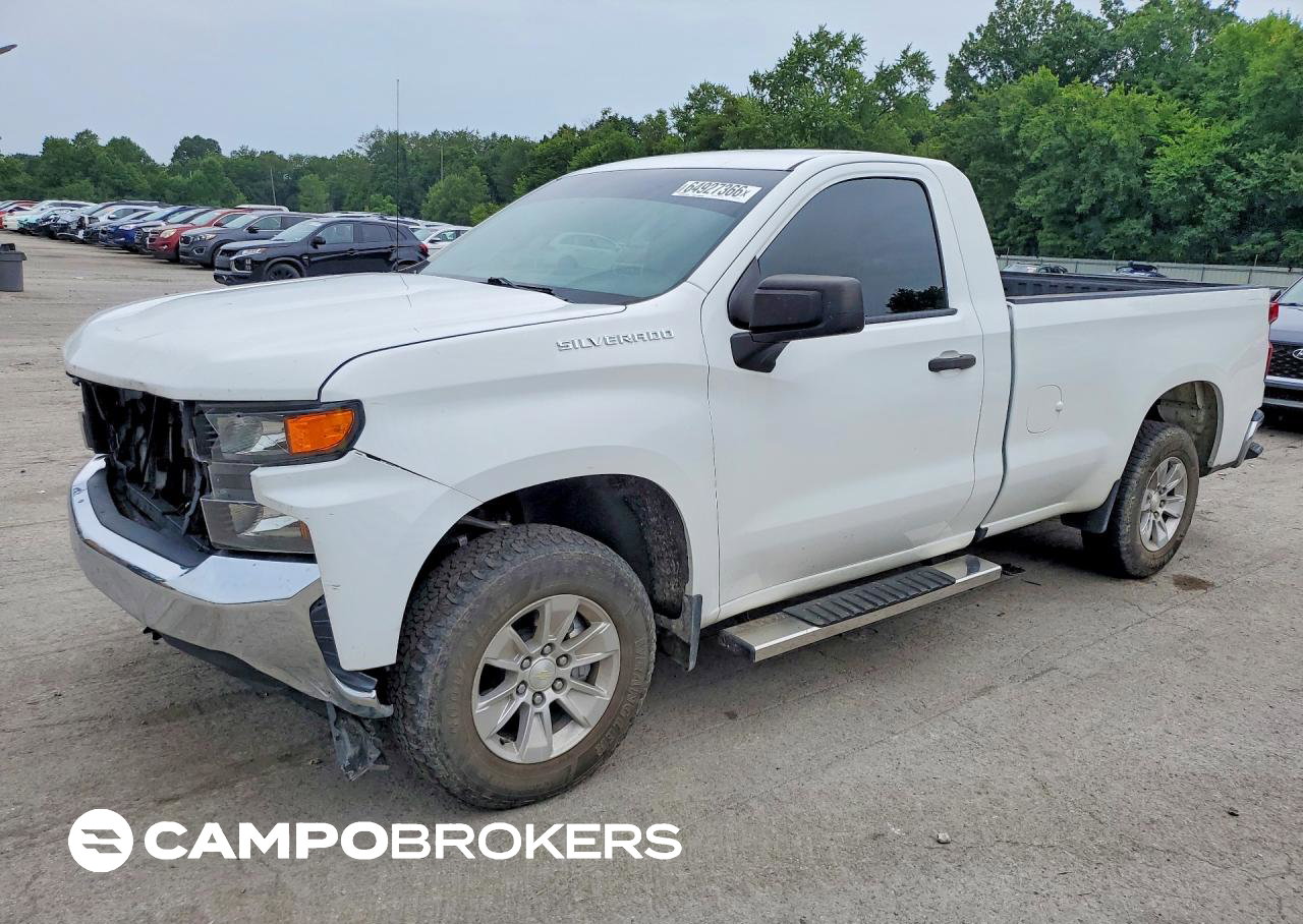 2020 Chevrolet Silverado C1500, daño Frontal, Copart lote 64927366
