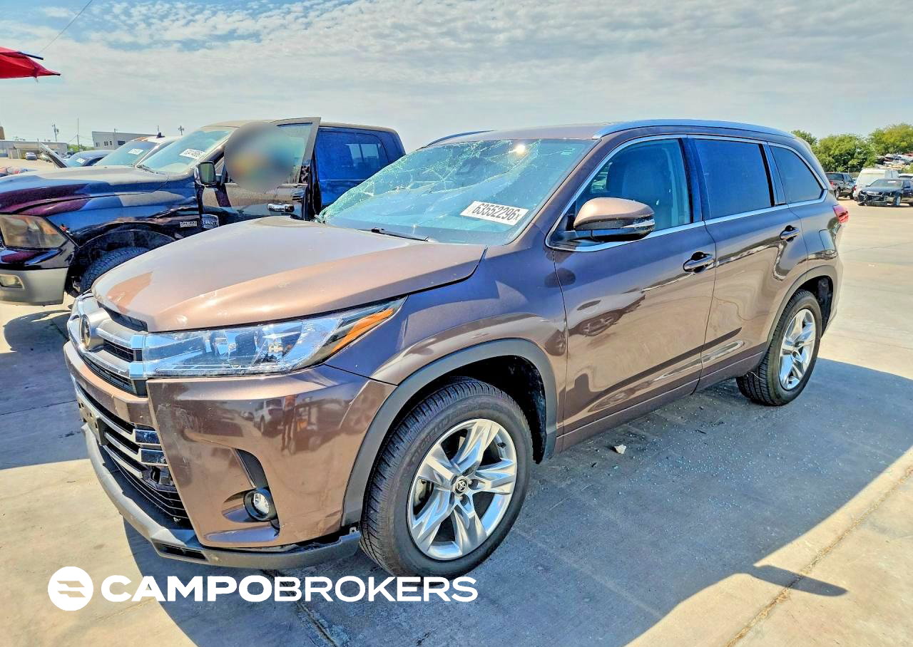 2019 Toyota Highlander Limited, uszkodzenie: Bok, Copart lot 63552296
