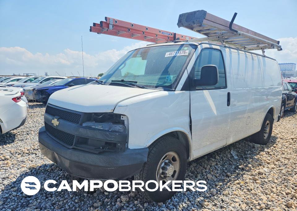 2020 Chevrolet Express 2500 Cargo Utility / Service Van, uszkodzenie: Przód, Copart lot 46711576