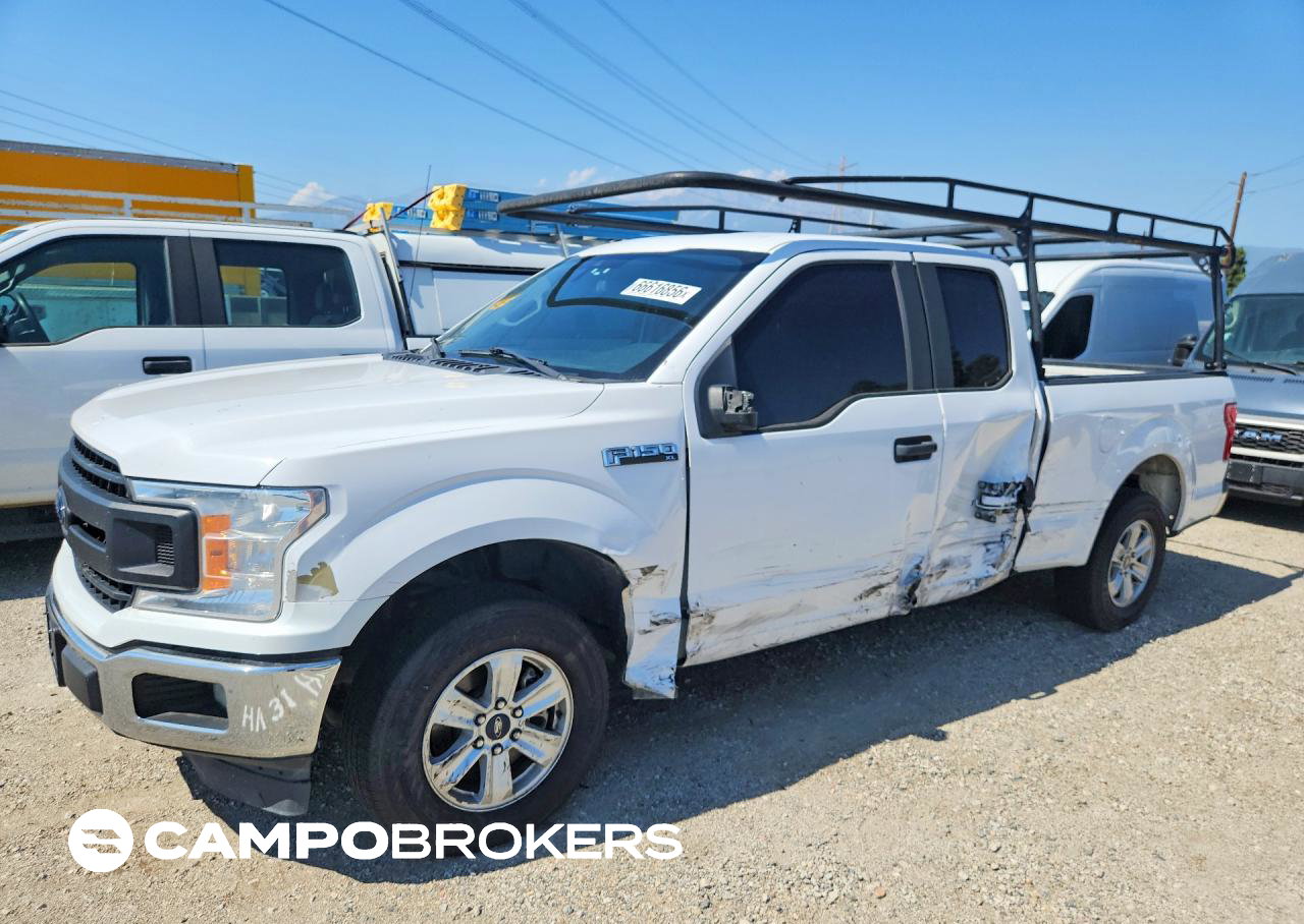 2019 Ford F150 Super Cab, daño Lateral, Copart lote 66616856