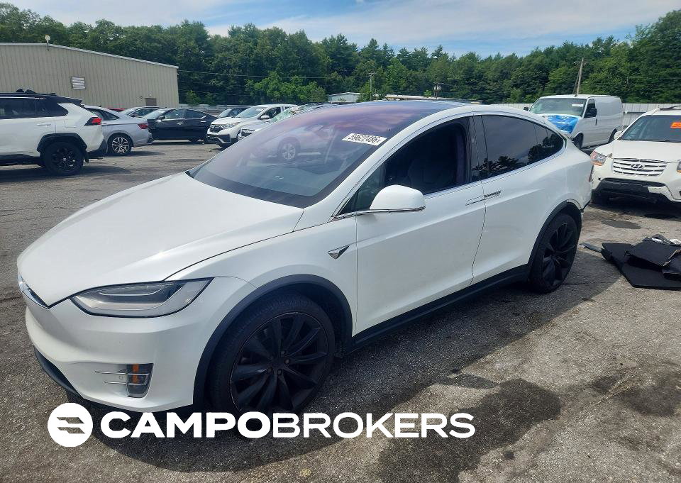 2020 Tesla Model X, пошкодження: Задня частина, Copart лот 59622486